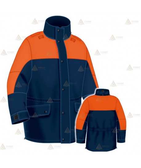 Parka acolchada bicolor con membrana PTFE para Protección Civil
