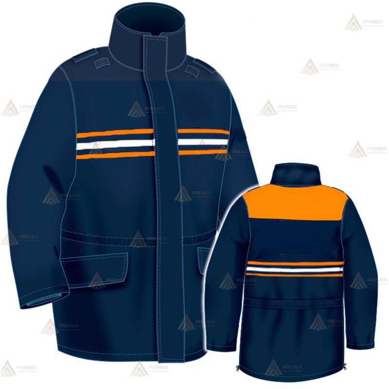 Parka bicolor e impermeable con membrana PU para Protección Civil