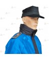 Parka ligera color azul marino azul tropical,  impermeable con cinta damero reflectante y membrana PU para Policía Local