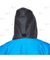 Parka ligera color azul marino azul tropical,  impermeable con cinta damero reflectante blanco y membrana PU para Policía Local