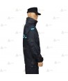 Parka ligera color azul marino, con damero azul y membrana impermeable PU para Policía Local