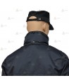 Parka azul marino con forro desmontable, damero reflectante  y membrana PTFE para Policía Local