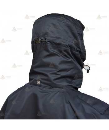 Parka azul marino con forro desmontable, damero reflectante  y membrana PTFE para Policía Local