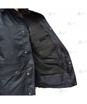 Parka azul marino y azul tropical con forro desmontable y membrana PTFE para Policía Local
