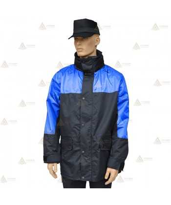 Parka azul marino y azul tropical con forro desmontable y membrana PTFE para Policía Local