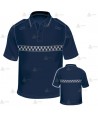Polo monocolor de manga corta color azul marino para Policía
