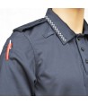 Polo monocolor de manga corta color azul marino para Policía