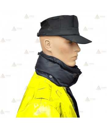 Parka azul marino y amarillo flúor con forro desmontable y membrana impermeable PTFE para Policía Local