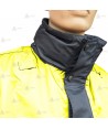 Parka azul marino y amarillo flúor con forro desmontable y membrana impermeable PTFE para Policía Local
