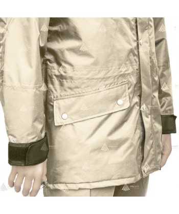 Parka color arena y verde militar con forro desmontable y membrana PTFE para Agentes Forestales