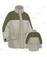 Parka color arena y verde militar con forro desmontable y membrana PTFE para Agentes Forestales