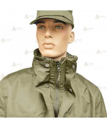 Parka color verde militar con forro desmontable y membrana PTFE para Agentes Forestales