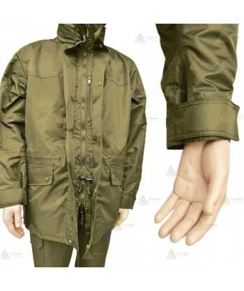 Parka color verde militar con forro desmontable y membrana PTFE para Agentes Forestales