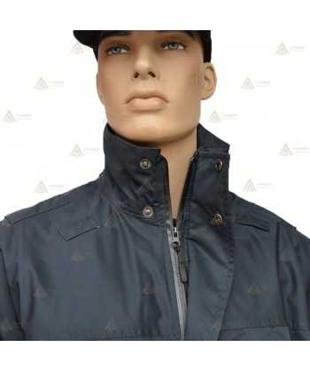 Chaqueta impermeable y transpirable con dameros reflectantes y membrana PTFE para Policía Local