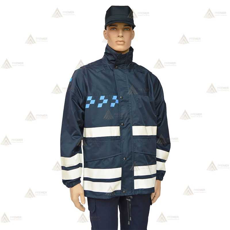 Chubasquero color azul marino con membrana PTFE para Policía Local