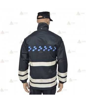 Chubasquero color azul marino con membrana PTFE para Policía Local