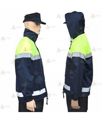 Chaqueta impermeable y transpirable con membrana PTFE para Policía Local