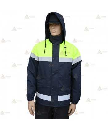 Chaqueta impermeable y transpirable con membrana PTFE para Policía Local