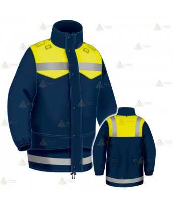 Chaqueta impermeable y transpirable con membrana PTFE para Policía Local