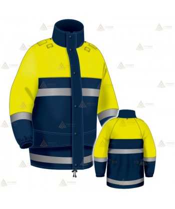 Chaqueta impermeable y transpirable con membrana PTFE para Policía Local