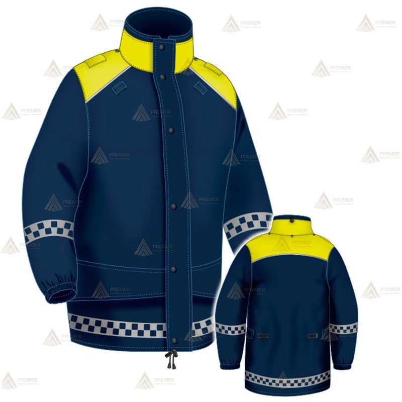 Chaqueta impermeable y transpirable con membrana PTFE para Policía Local del País Vasco