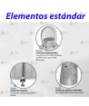 Chaqueta impermeable y transpirable de color verde militar con membrana PTFE para Agentes Rurales