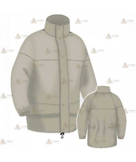 Chaqueta impermeable y transpirable de color Arena con membrana PTFE para Agentes Rurales