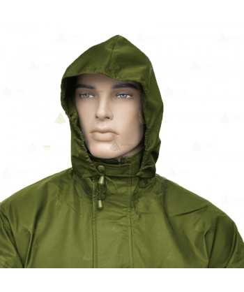 Chaqueta impermeable y transpirable de color Arena y verde militar con membrana PTFE para Agentes Rurales