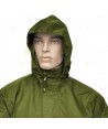 Chaqueta impermeable y transpirable de color Arena y verde militar con membrana PTFE para Agentes Rurales