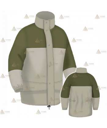 Chaqueta impermeable y transpirable de color Arena y verde militar con membrana PTFE para Agentes Rurales