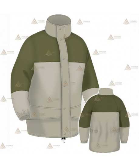 Chaqueta impermeable y transpirable de color Arena y verde militar con membrana PTFE para Agentes Rurales