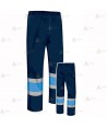 Pantalón bicolor impermeable y transpirable con cintas reflectante  y membrana PTFE para Policía Local