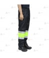 Pantalón bicolor impermeable y transpirable con cintas reflectante  y membrana PTFE para Policía Local