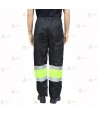 Pantalón bicolor impermeable y transpirable con cintas reflectante  y membrana PTFE para Policía Local