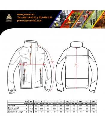 Parka ligera para la lluvia con malla interior para Cuerpos Especiales