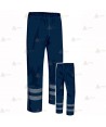 Pantalón impermeable azul marino con cintas segmentadas en sus bajos y muy económico para Policía Local