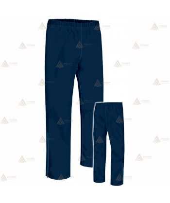 Pantalón impermeable azul marino con cintas reflectantes y dameros muy económico para Policía Local