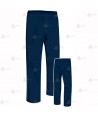 Pantalón impermeable azul marino con cintas reflectantes y dameros muy económico para Policía Local