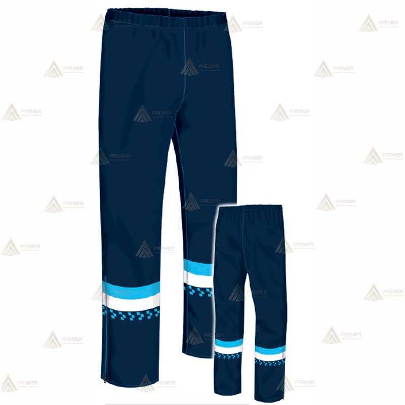 Pantalón impermeable azul marino con cintas reflectantes y dameros muy económico para Policía Local