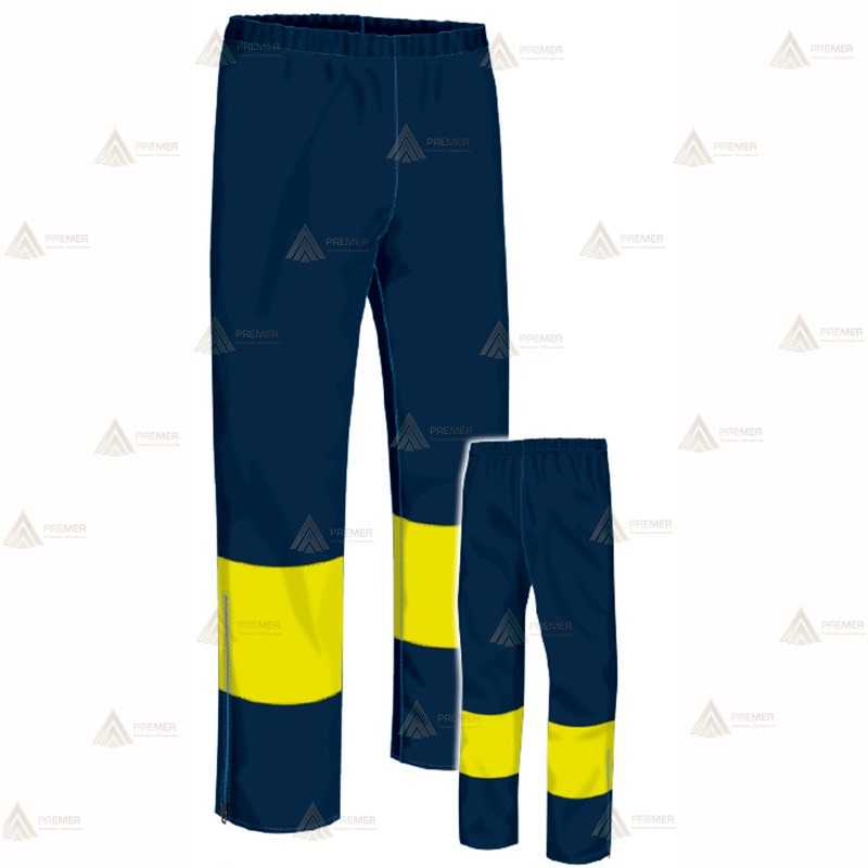 Pantalón impermeable marino y amarillo flúor muy económico para Policía Local