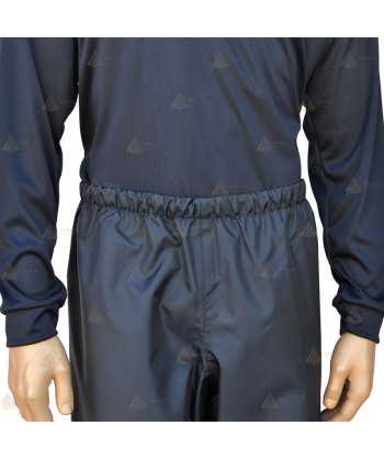 Pantalón impermeable amarillo flúor con cintas reflectantes muy económico para Policía Local