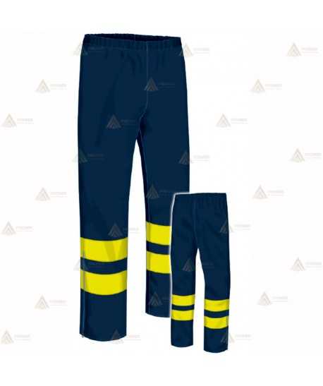 Pantalón impermeable marino y amarillo flúor muy económico para Policía Local