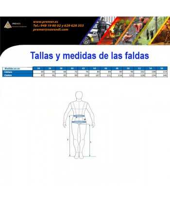 Falda para traje de gala de Policía, Bomberos, Protección Civil, Bandas de música...
