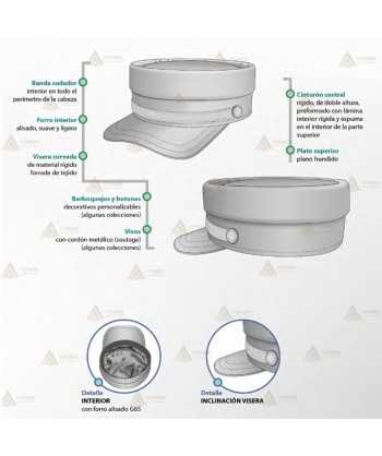 Gorra de Teresiana de gala para Protección Civil