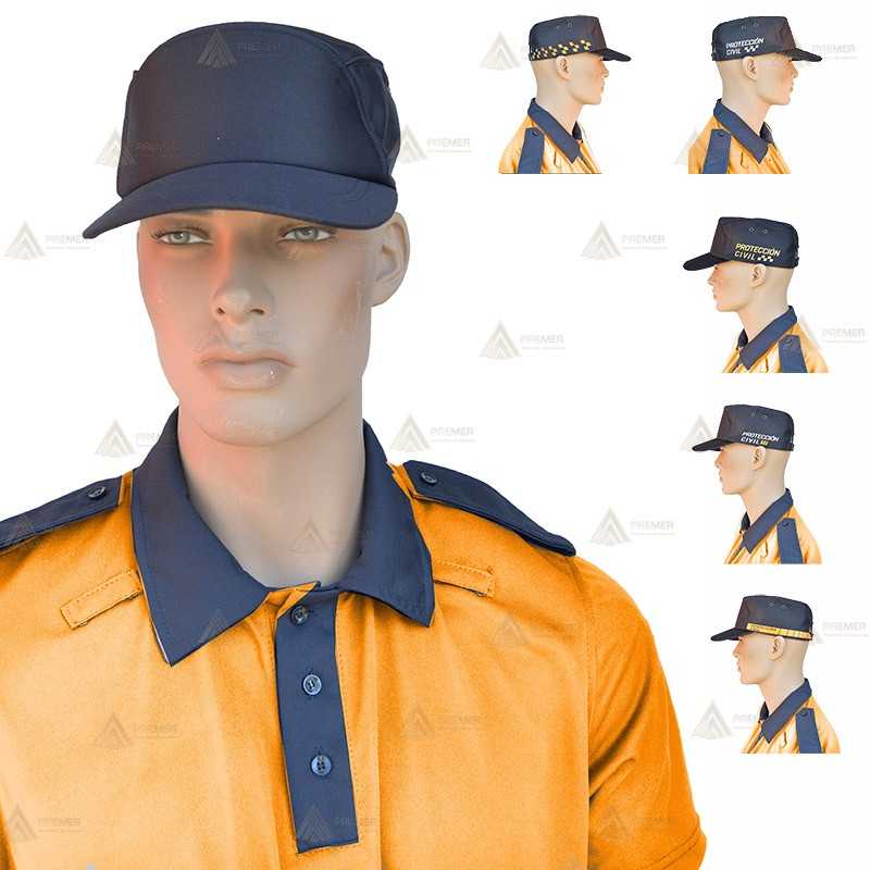 Gorra para uniformidad de Agrupaciones de Protección Civil