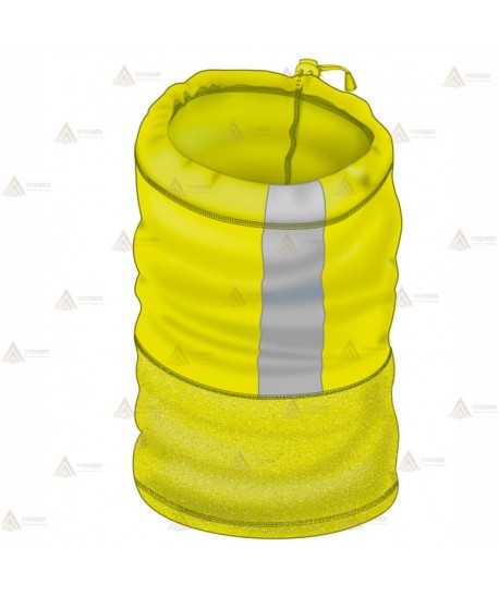 Tubular o braga de cuello amarillo flúor para Policía Local