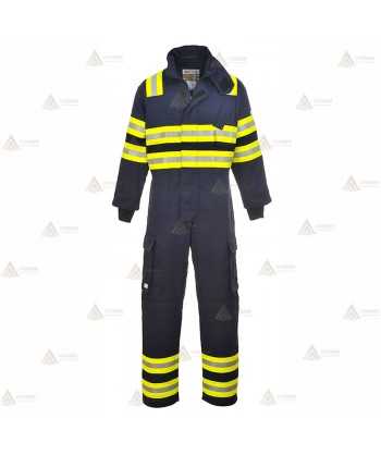 Buzo ignífugo y antiestático para bomberos forestales