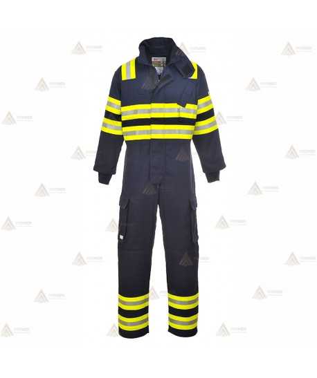 Buzo ignífugo y antiestático para bomberos forestales