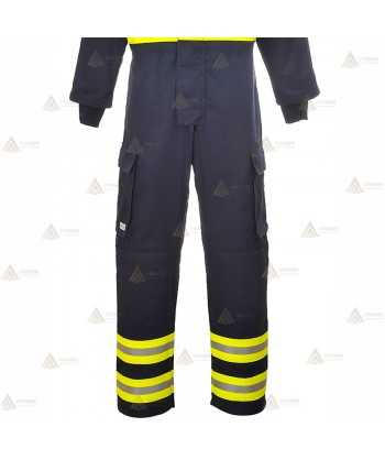 Buzo ignífugo y antiestático para bomberos forestales