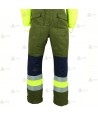 Buzo ignífugo de alta visibilidad con refuerzos para bomberos forestales